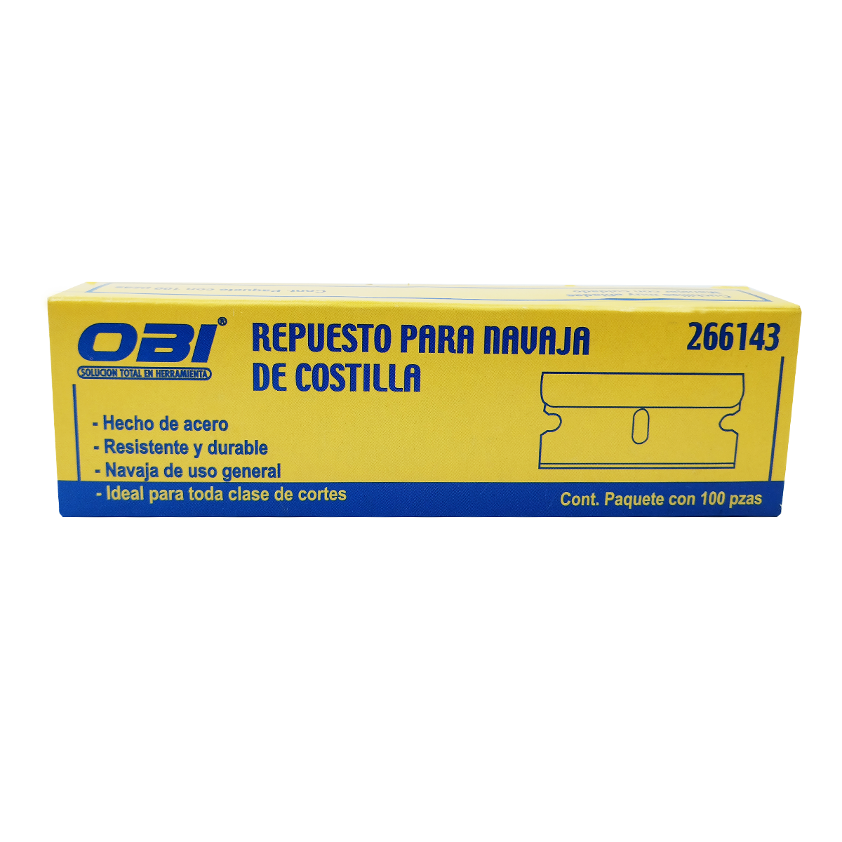 Respuesto para navaja de costilla caja 100 pzs - Farvisan - Default Title