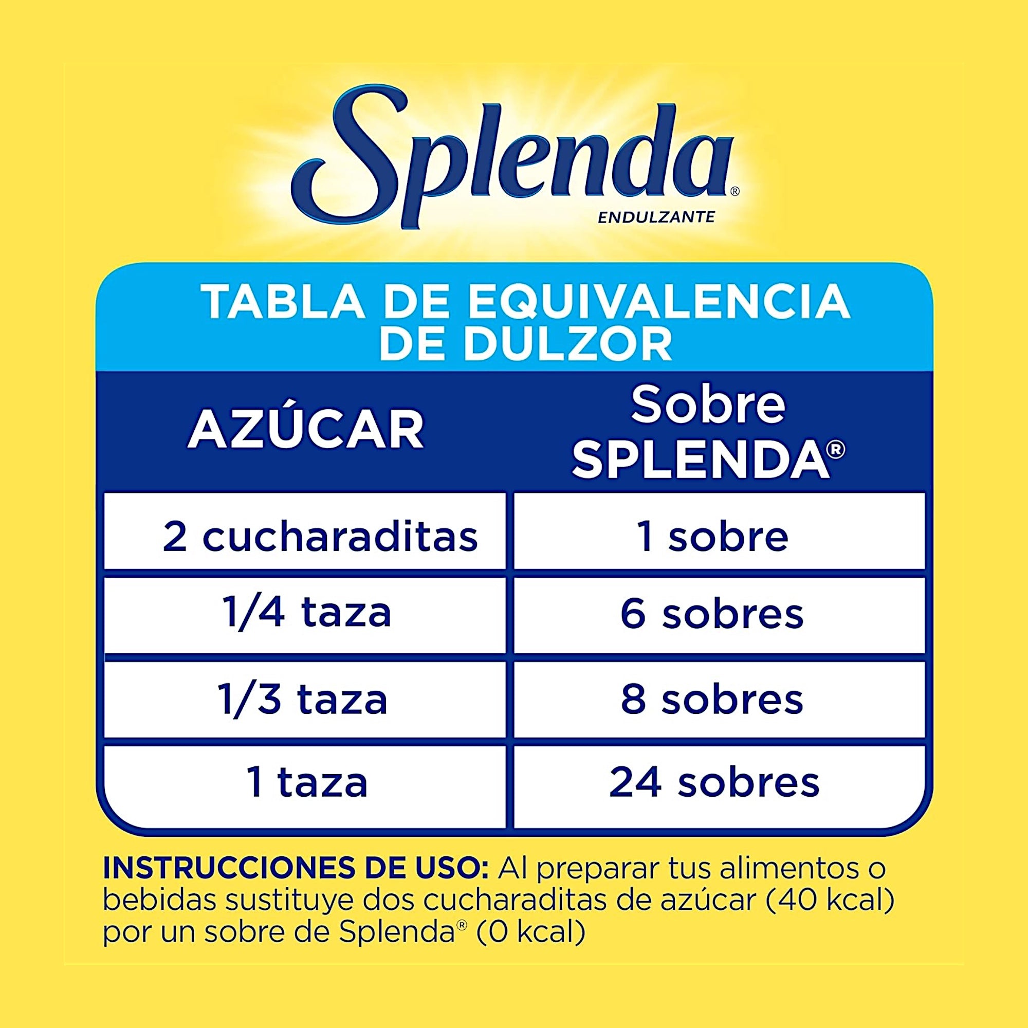700 Sobres de 1 g de Endulzante Splenda Original