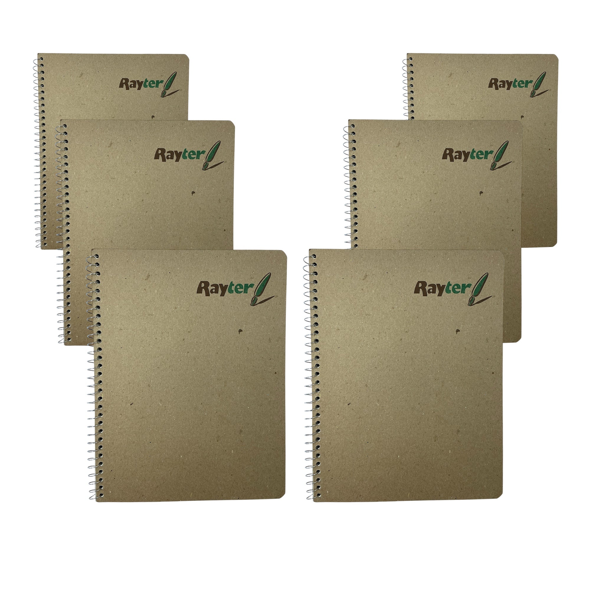 6 Pack Libretas Profesionales Rayter Cuadro Chico 100 Hojas Un Aro
