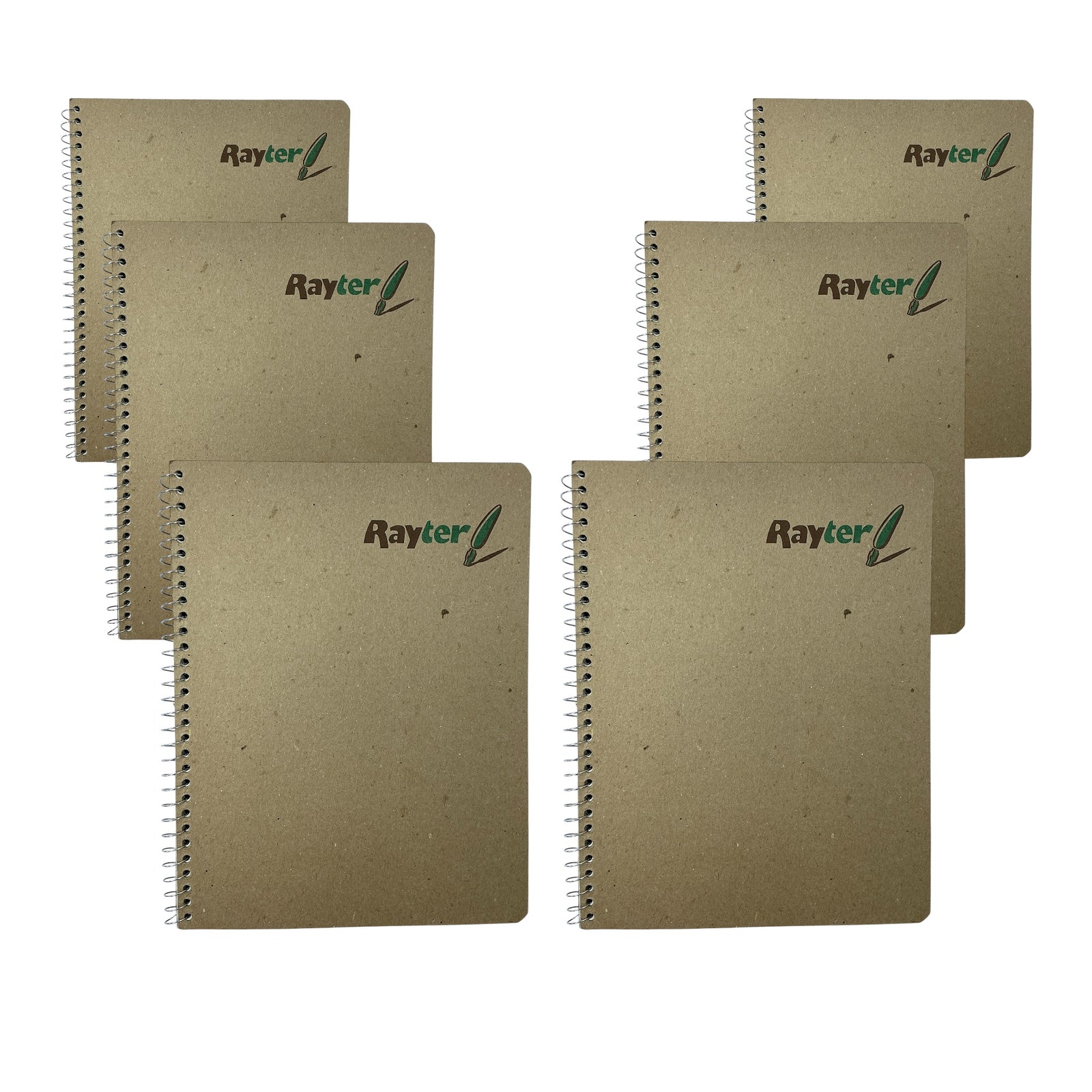 6 Pack Libretas Profesionales Rayter Cuadro Chico 100 Hojas Un Aro