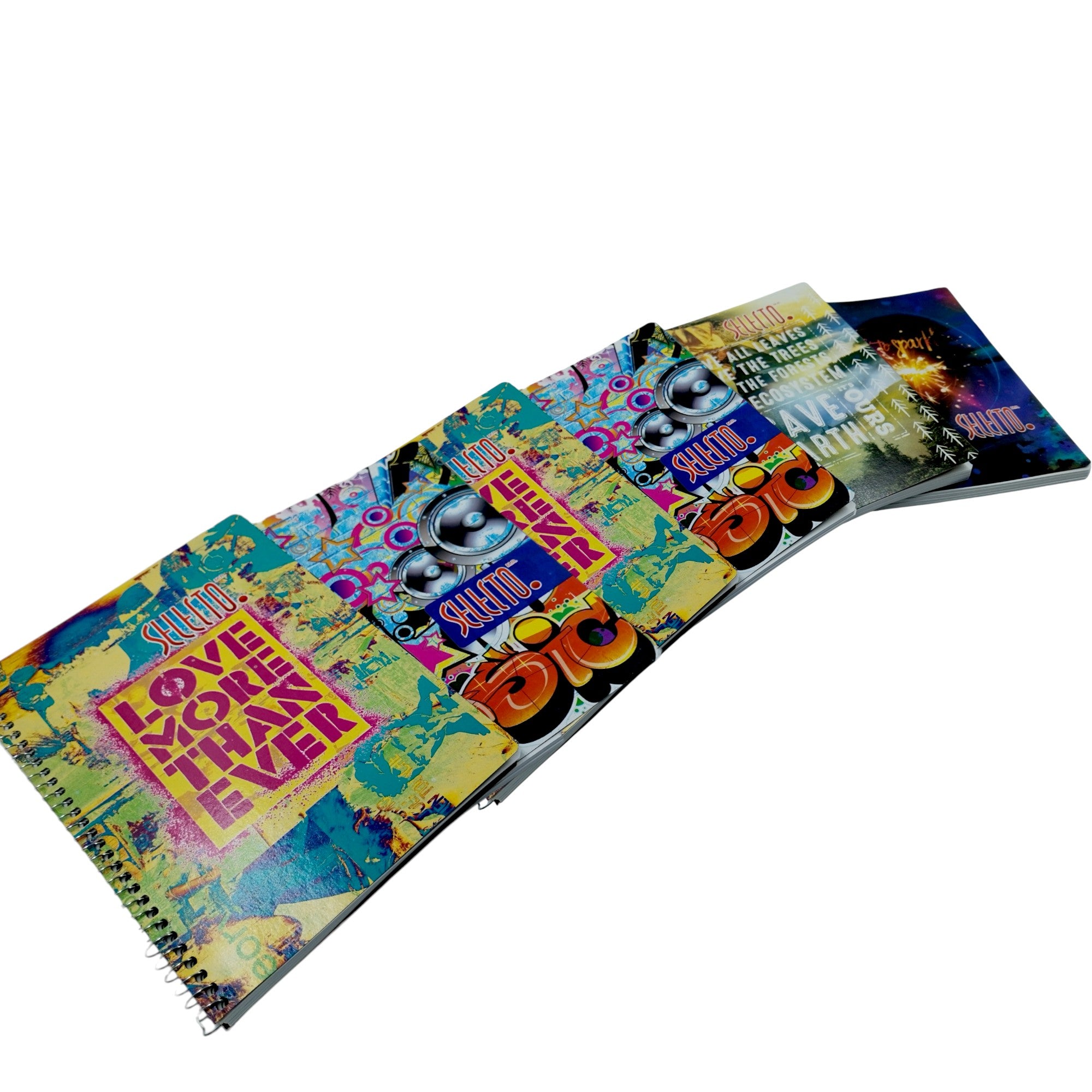 6 Pack Libretas Francesas Selecto Raya 100 Hojas 15x20 cm