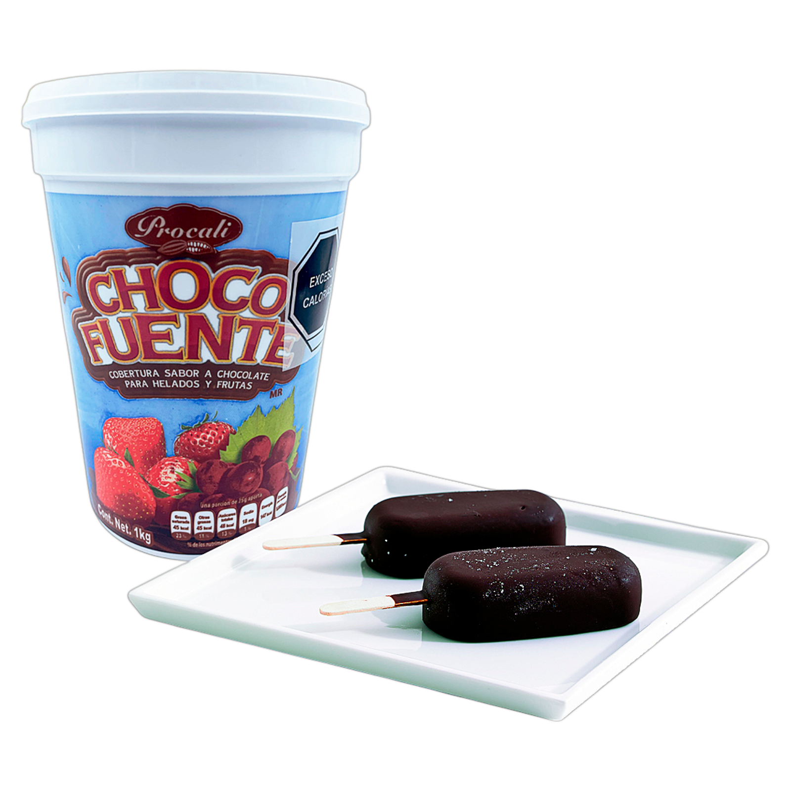 ChocoFuente Cobertura de Chocolate Bote de 1 Kg Caja Con 12 Botes - Farvisan - Default Title