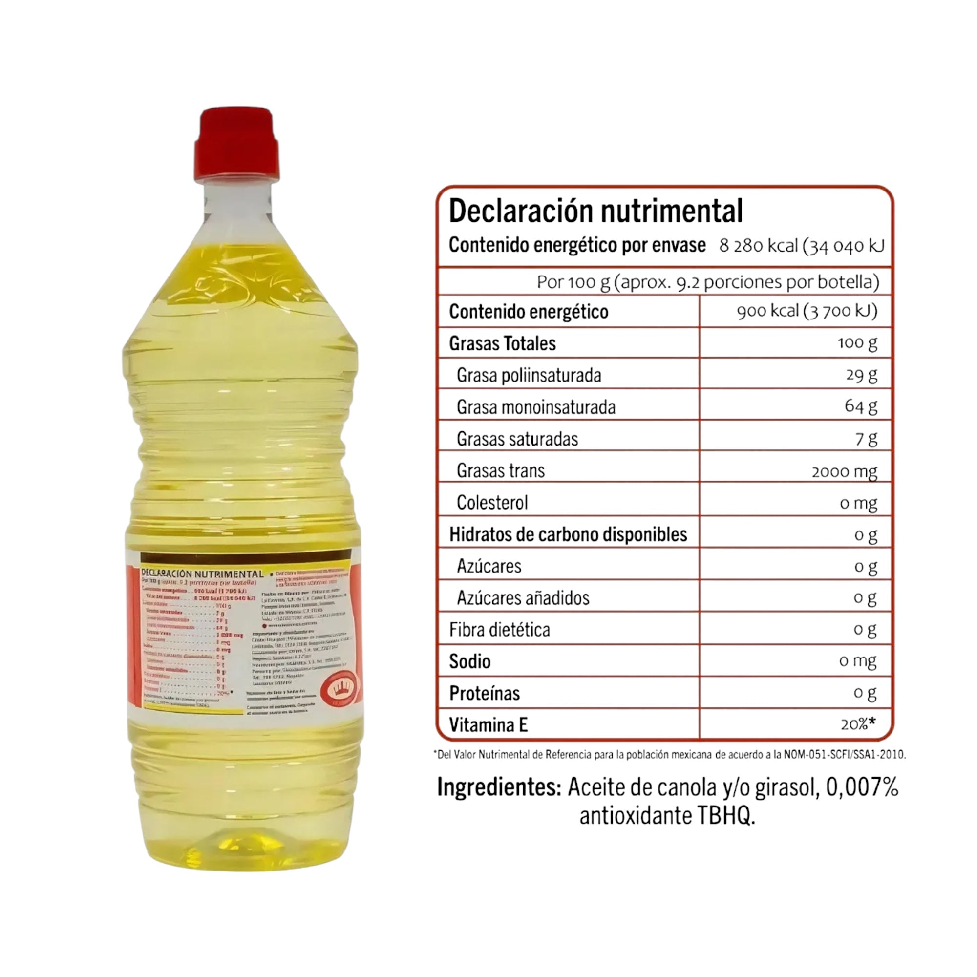 12 Botellas de Aceite Vegetal 123 1 Litro c/u - Farvisan