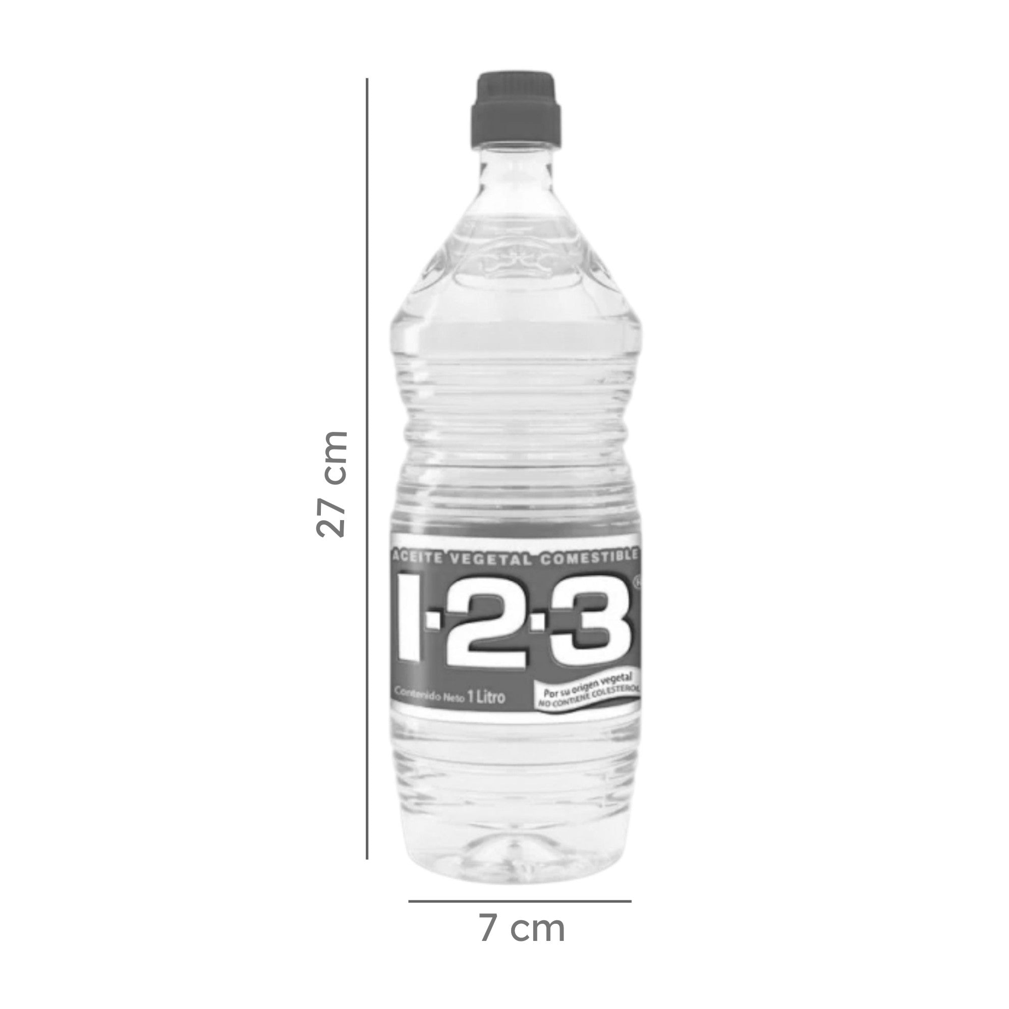 12 Botellas de Aceite Vegetal 123 1 Litro c/u - Farvisan