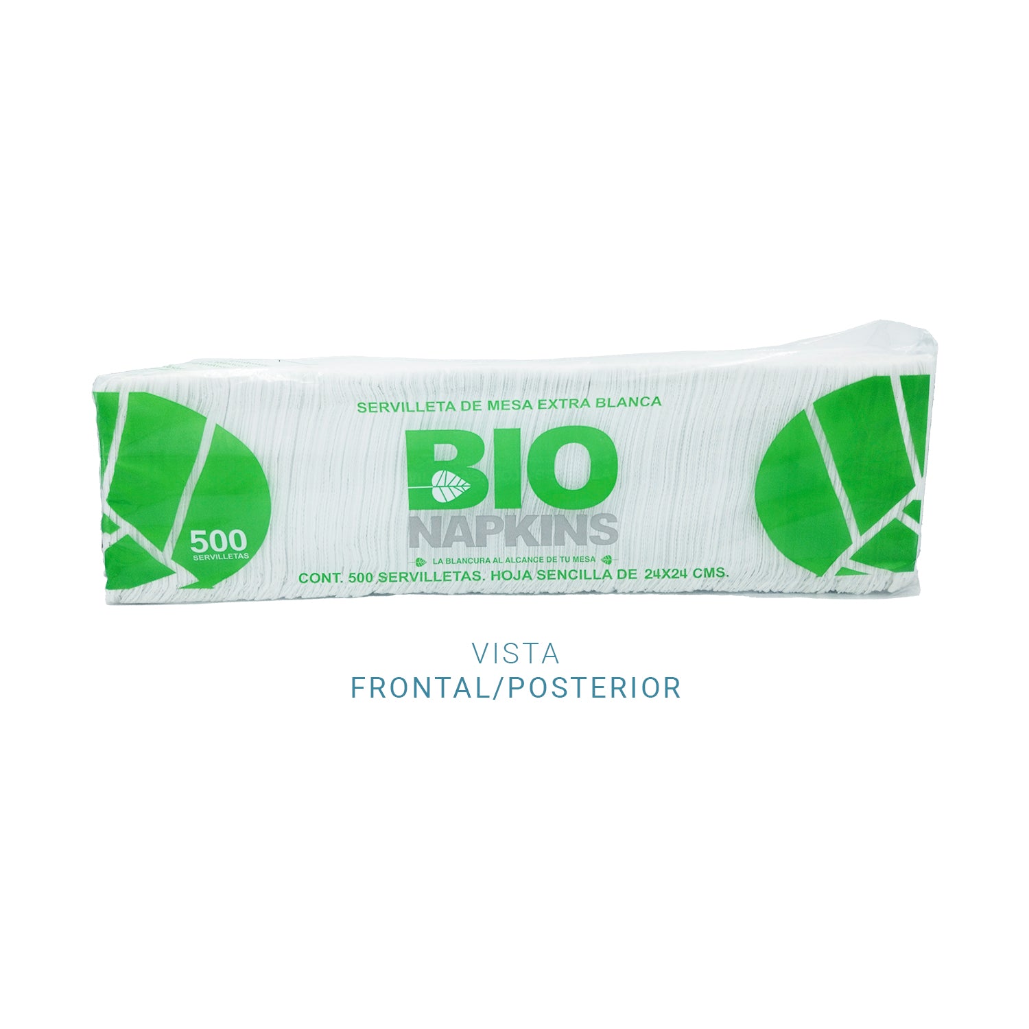 12 Paquetes de Servilletas de Mesa Bio Napkins Extra Blancas 500 Piezas - Farvisan