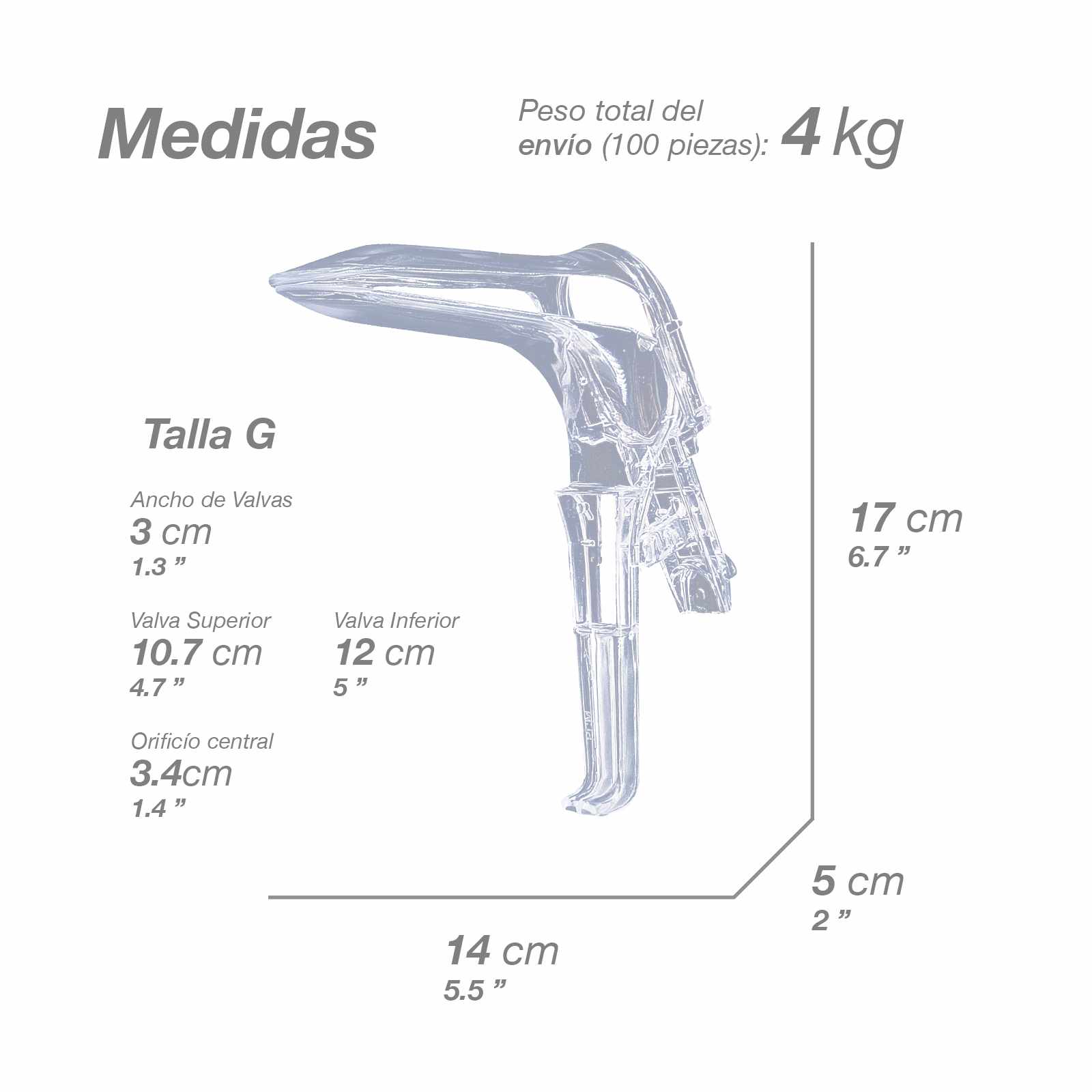 Espejo Vaginal Desechable Procime – Caja con 100 Piezas - Farvisan - Default Title