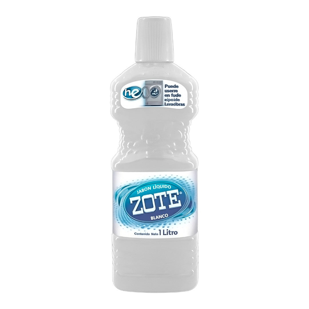 12 Botellas Detergente Liquido Zote 1 Litro - Farvisan