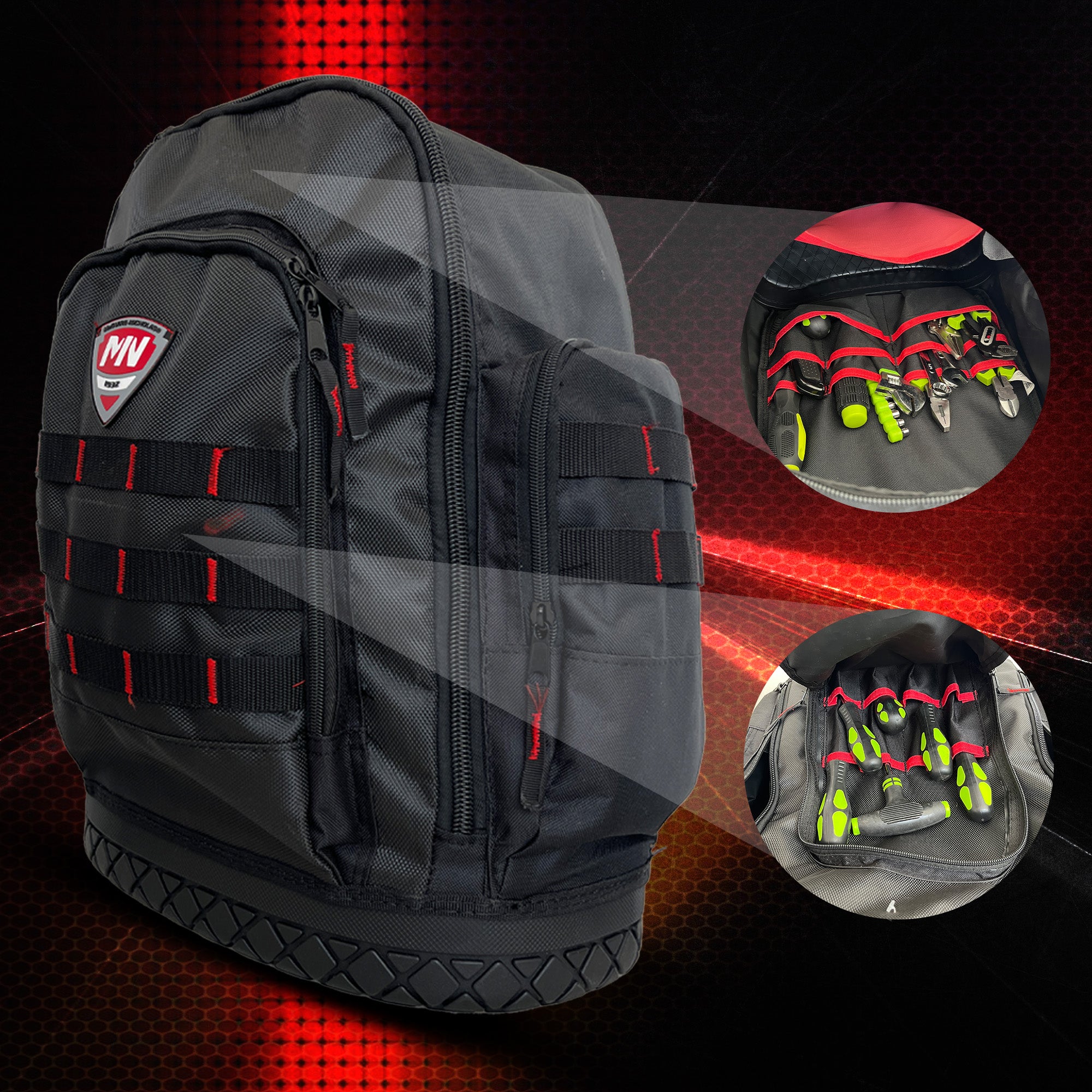 Pack de Mochila y Maleta de Trabajo McGuire-Nicholas DMX-22419 y DMX-22519 con Base de Hule y Múltiples Compartimentos - Farvisan