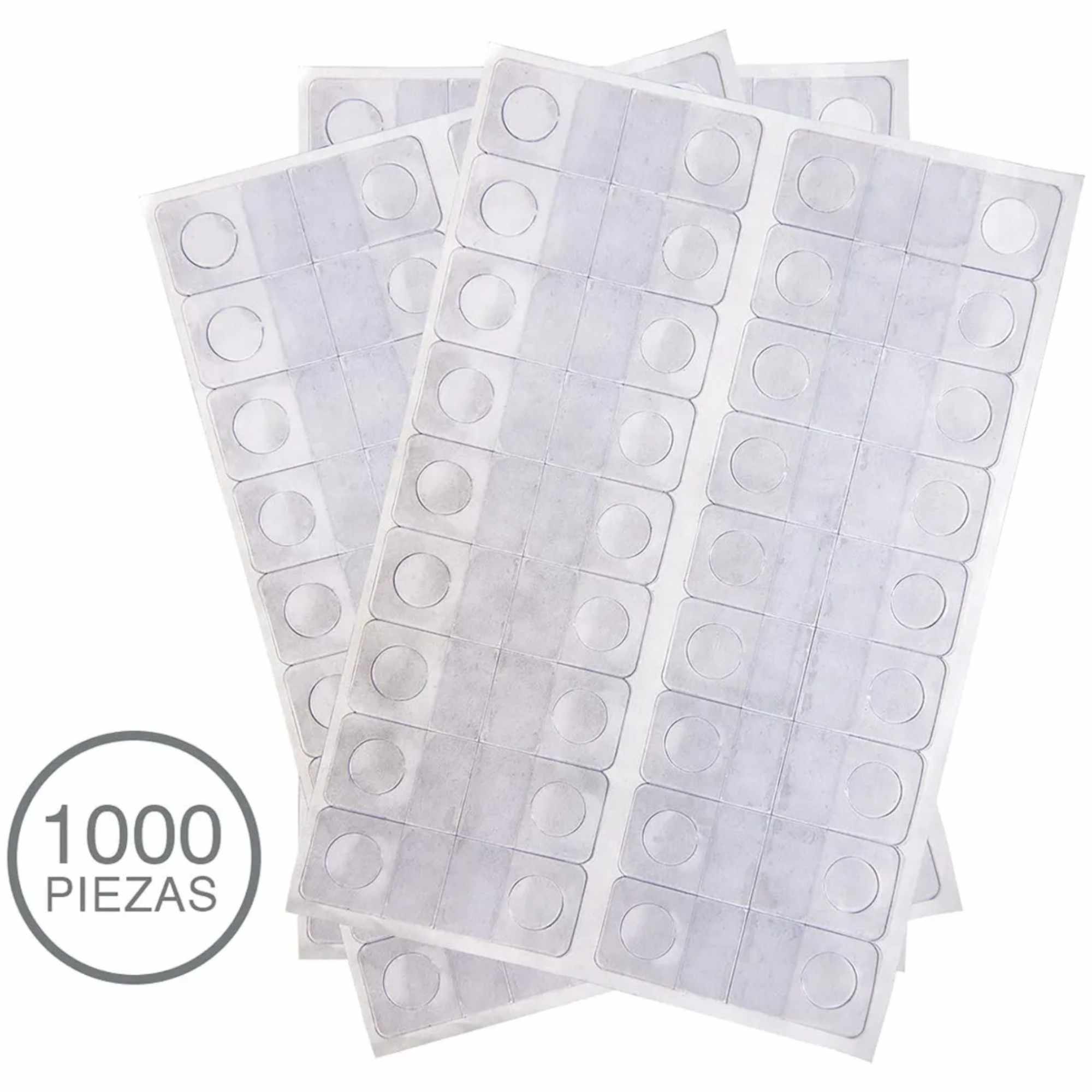 Percha Adhesiva Chica con Orificio Redondo Exhivit E-64 – 1 Millar