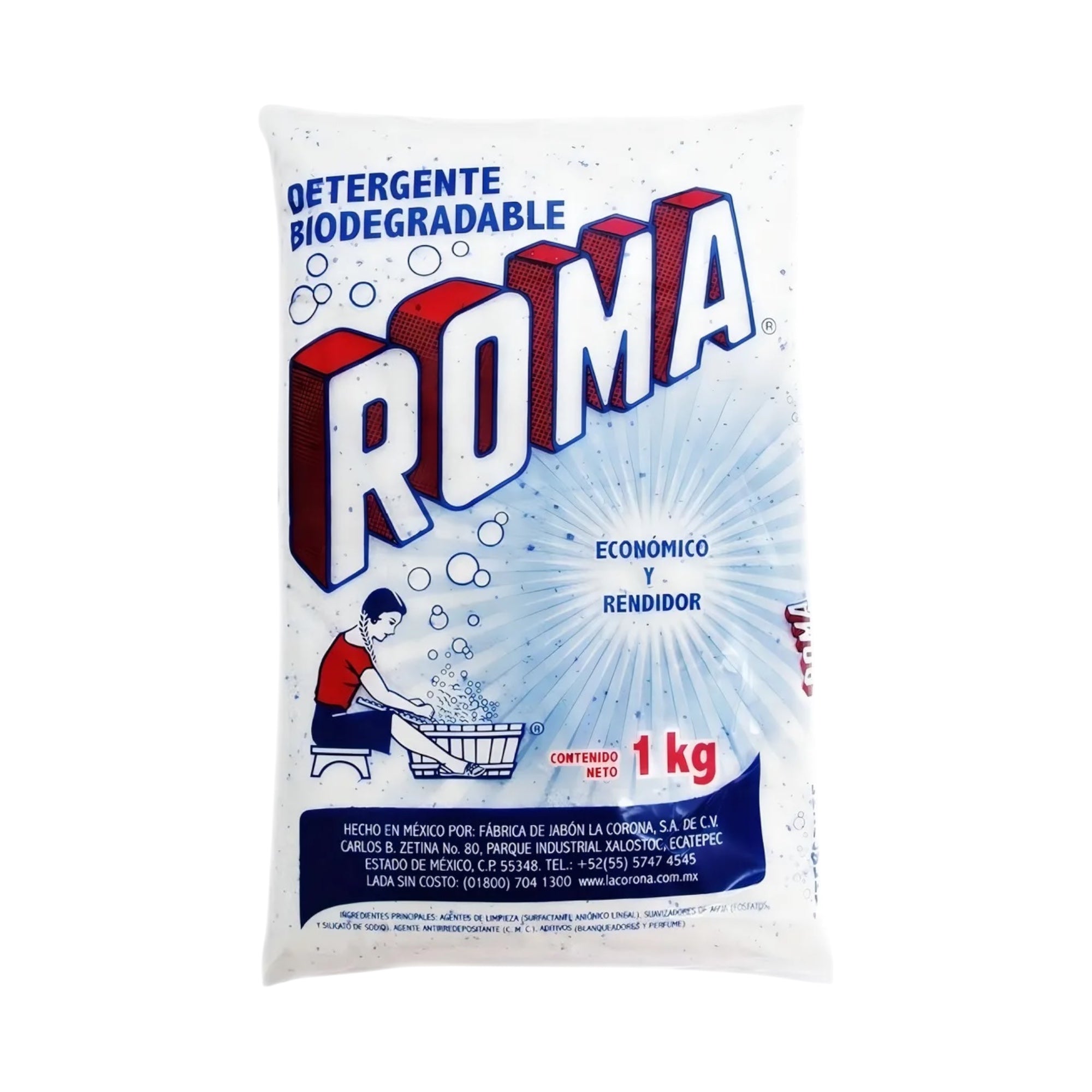 10 Bolsas de Jabón en Polvo Roma 1 Kg - Farvisan