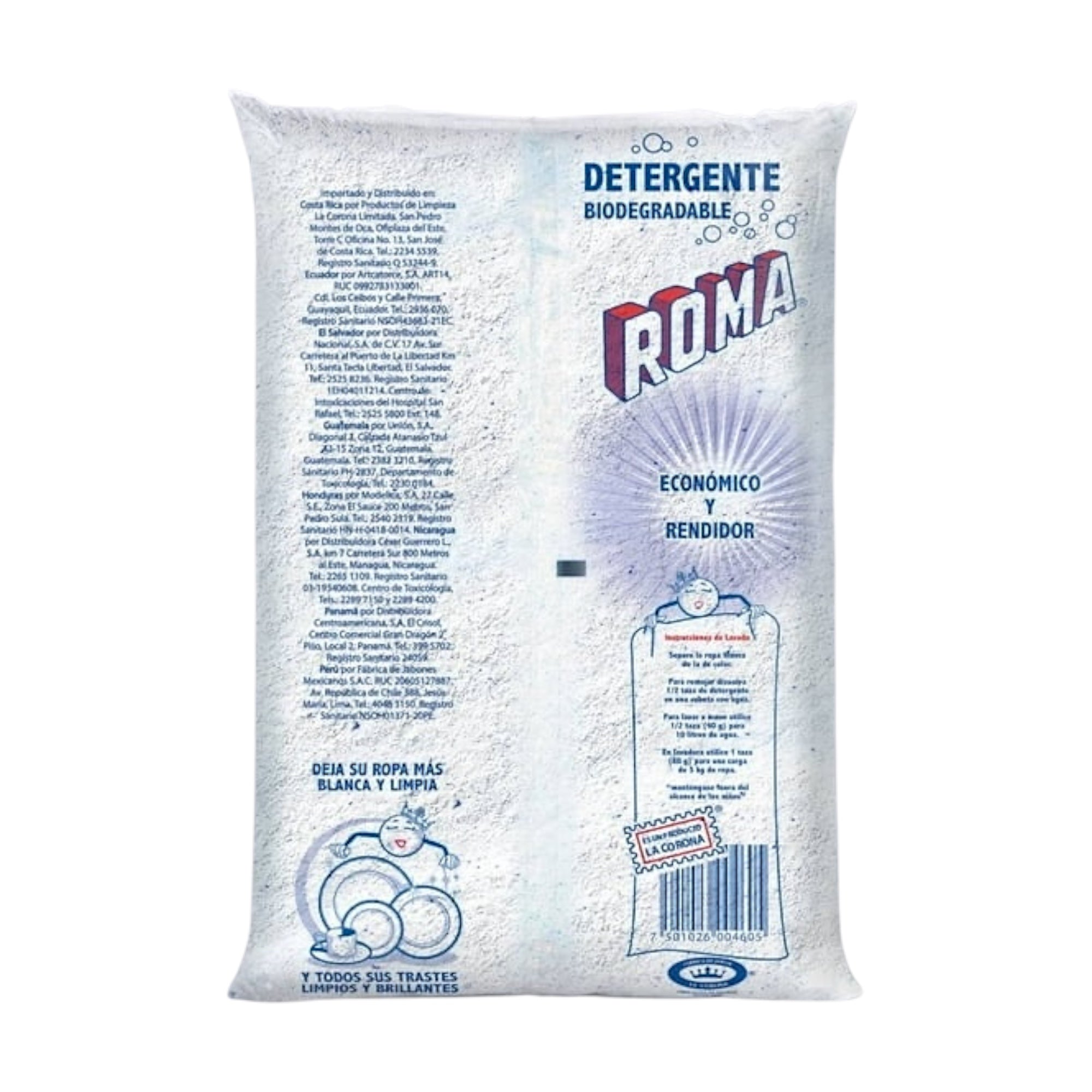 10 Bolsas de Jabón en Polvo Roma 1 Kg - Farvisan