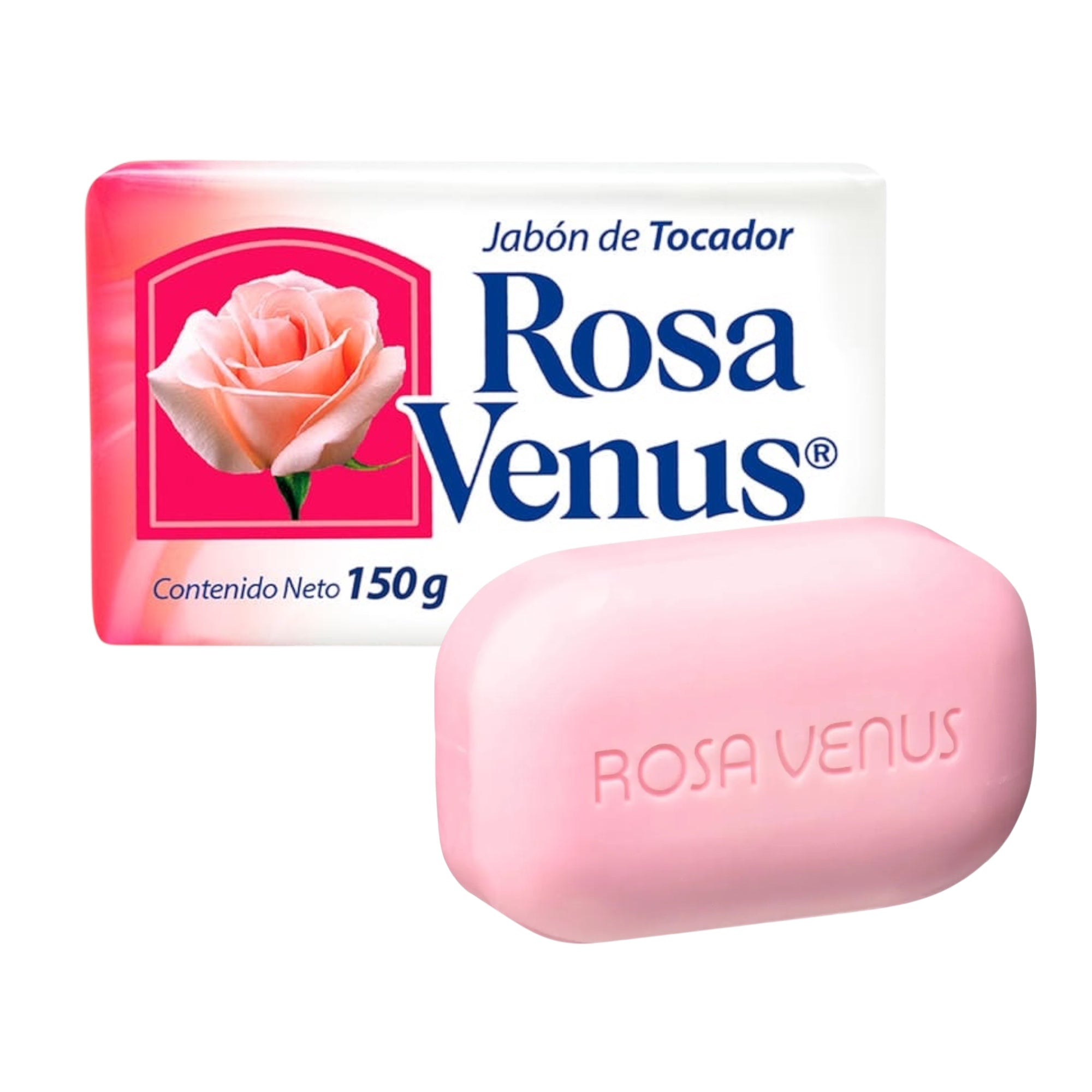 40 Barras Jabón de Tocador Rosa Venus Rosa 150 g - Farvisan