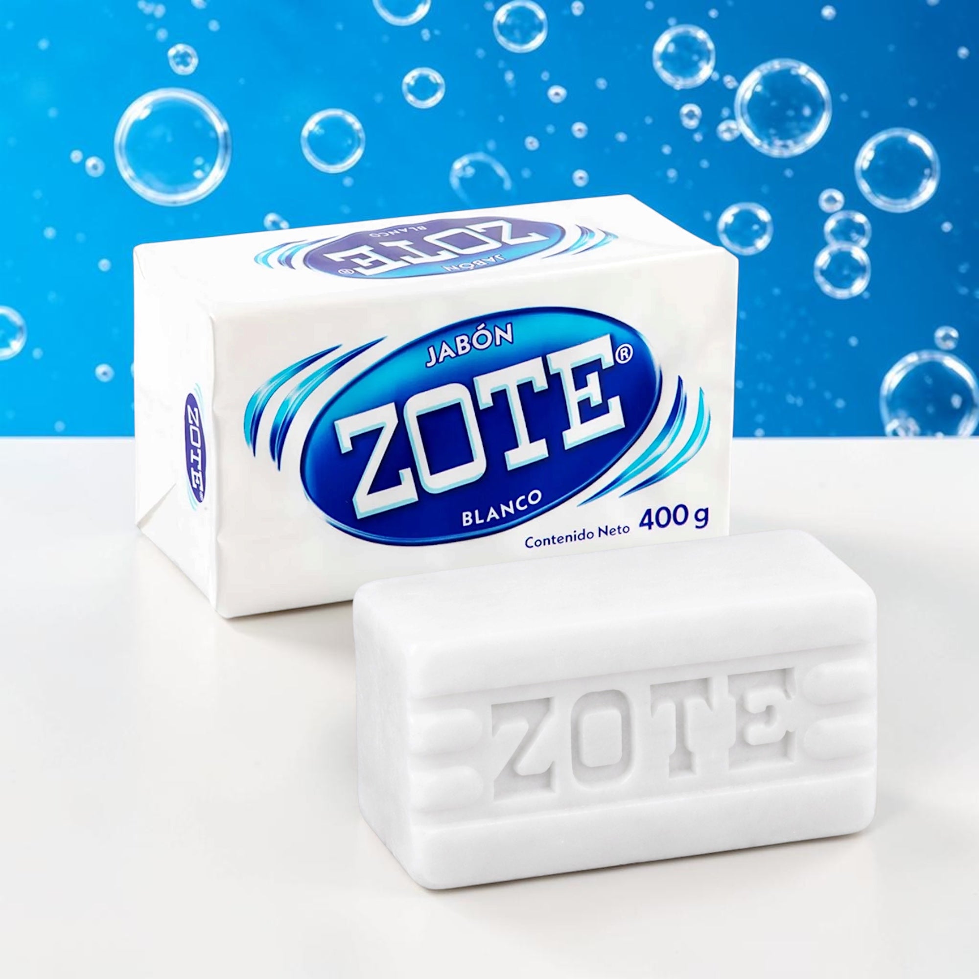 25 Piezas Jabon Multiusos En Barra Zote Blanco 400g - Farvisan