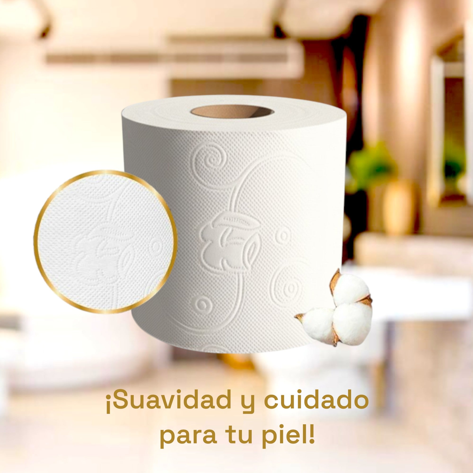 Colchón con 40 Rollos de Papel Higiénico Kleenex Cottonelle Elegance – 360 Hojas por Rollo