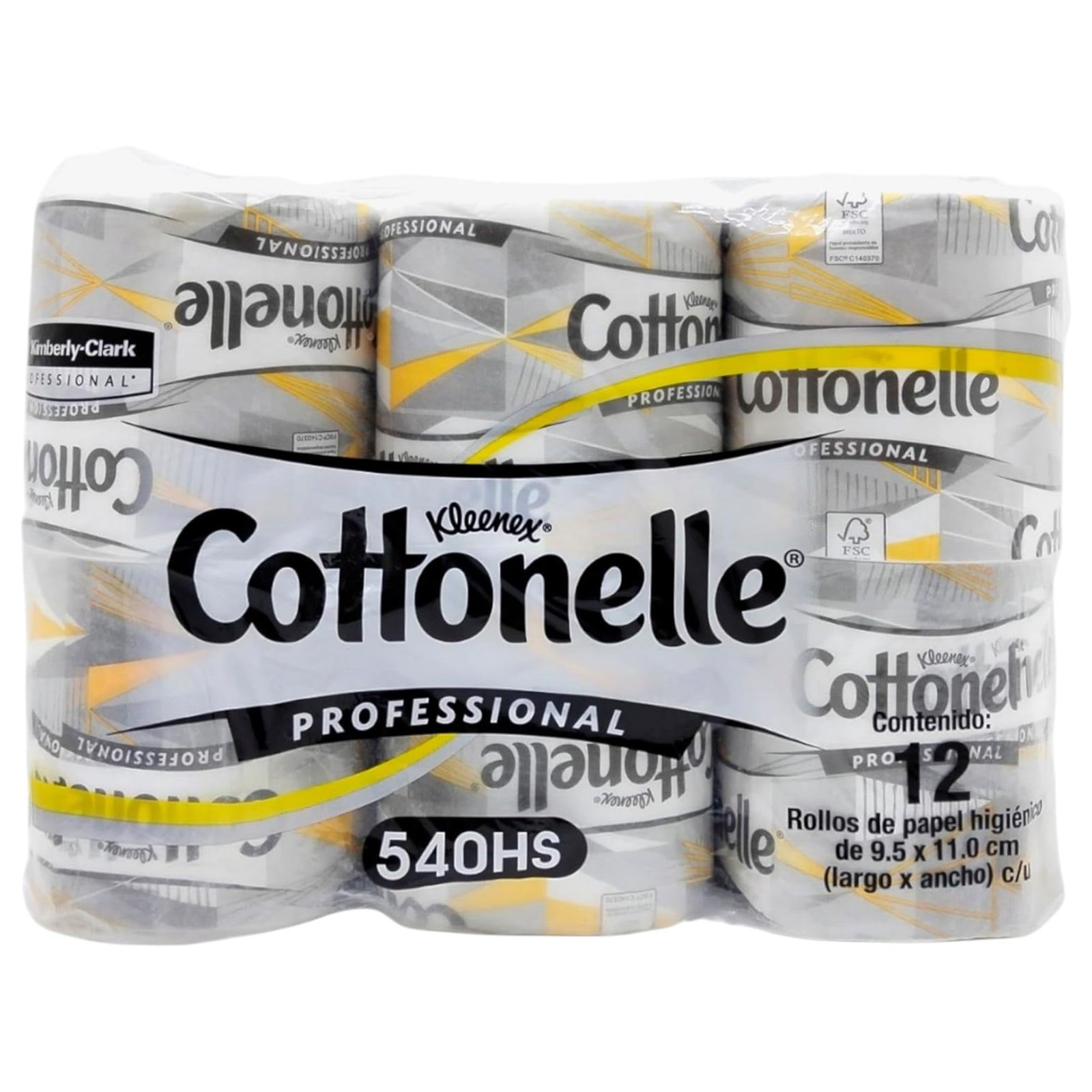 Colchón con 72 Rollos de Papel Higiénico Kleenex Cottonelle – 540 Hojas por Rollo