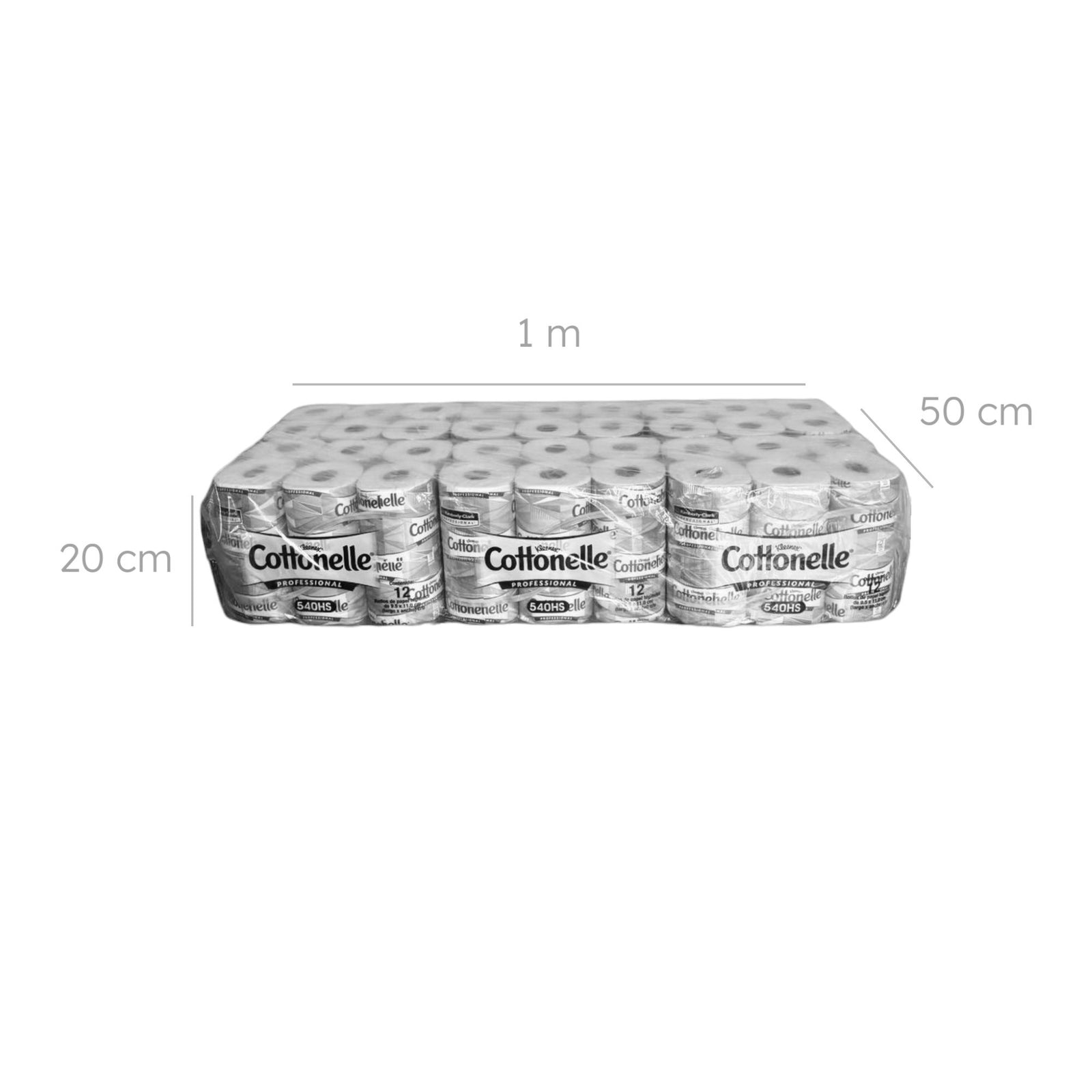 Colchón con 72 Rollos de Papel Higiénico Kleenex Cottonelle – 540 Hojas por Rollo