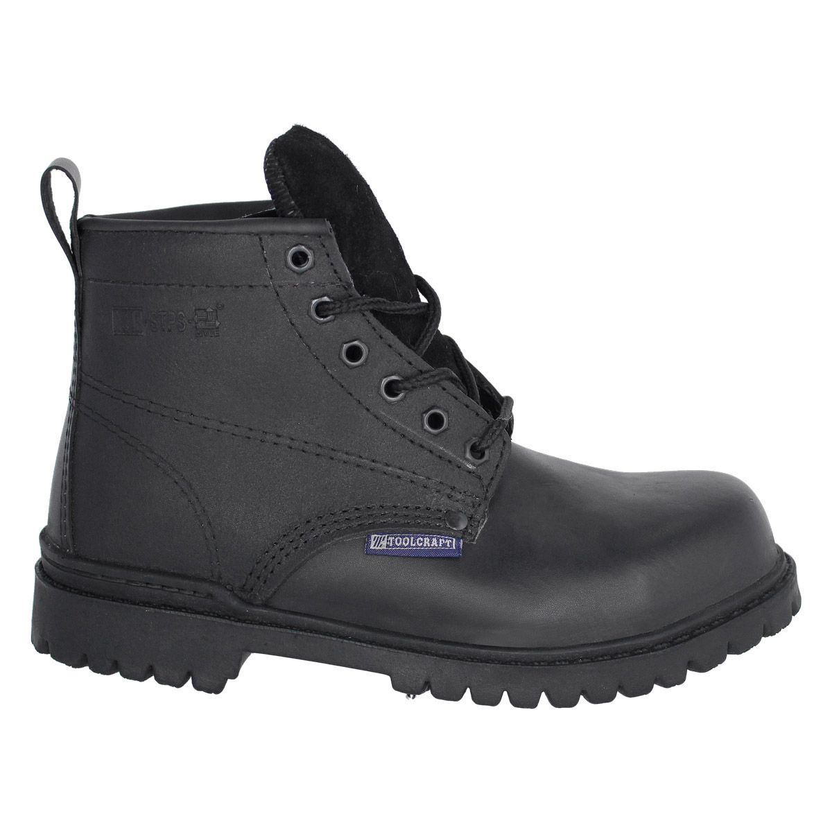 Bota de Piel Negra Toolcraft TC2777 con Casquillo de Acero Tipo II – Caja 25 Pares - Farvisan