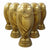 60 Pzs Vaso Alcancía Copa Mundial Dorado 1.6 Litros
