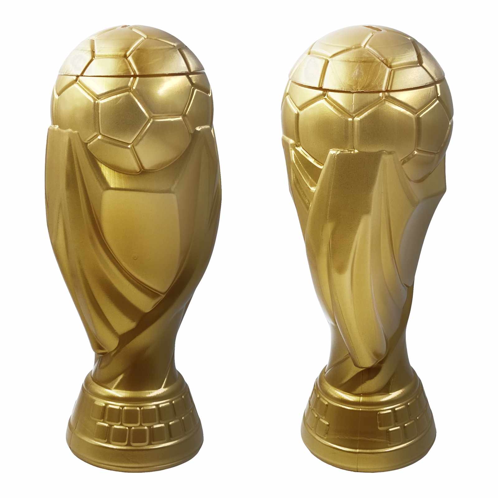 60 Pzs Vaso Alcancía Copa Mundial Dorado 1.6 Litros