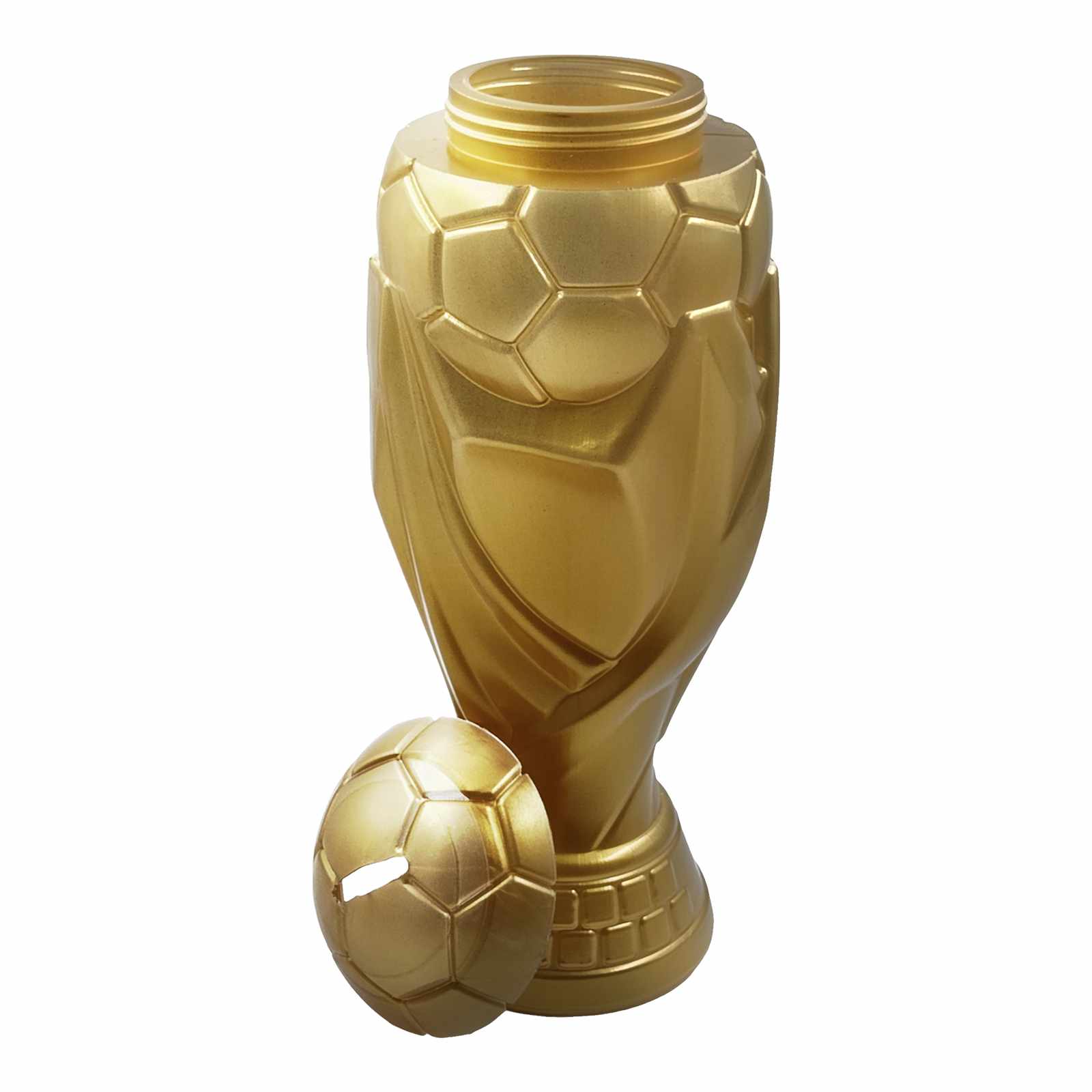 60 Pzs Vaso Alcancía Copa Mundial Dorado 1.6 Litros