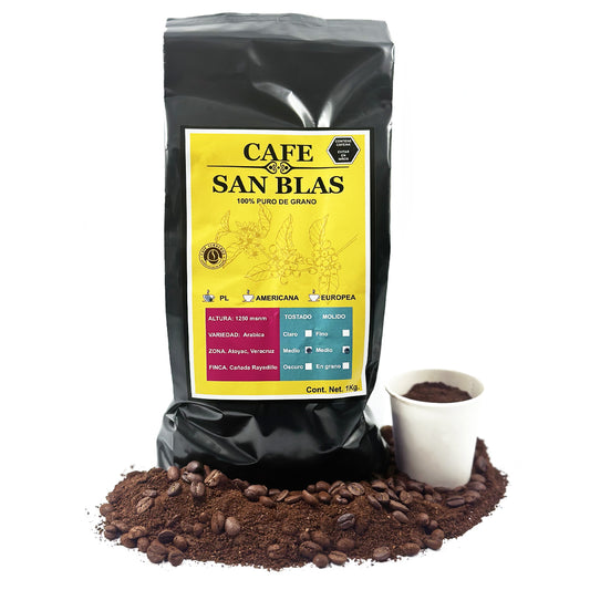 Café de grano o molido San Blas 1 kg - Farvisan - Molido