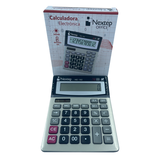 Calculadora Nextep 12 Dígitos Escritorio Batería Solar /vc - Farvisan - Material de oficina - Default Title