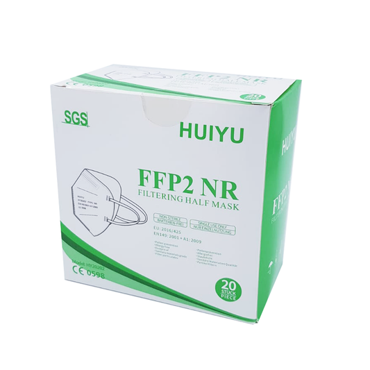 Cubrebocas KN95 HUIYU NORMA FFP2 NR 20 Pz - Farvisan - Cuidado de la salud - Default Title