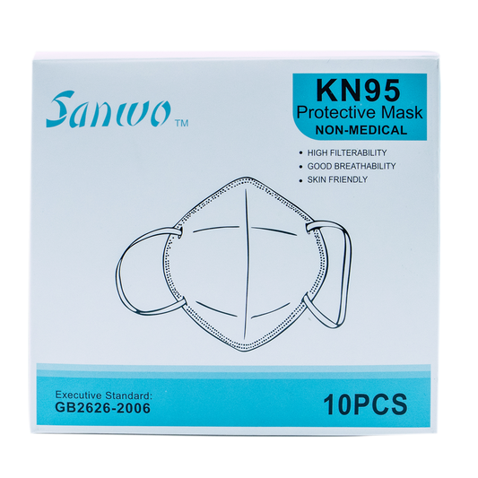 Cubrebocas sanwo blanco Kn95 certificación cofepris caja 10 pz - Farvisan - Default Title