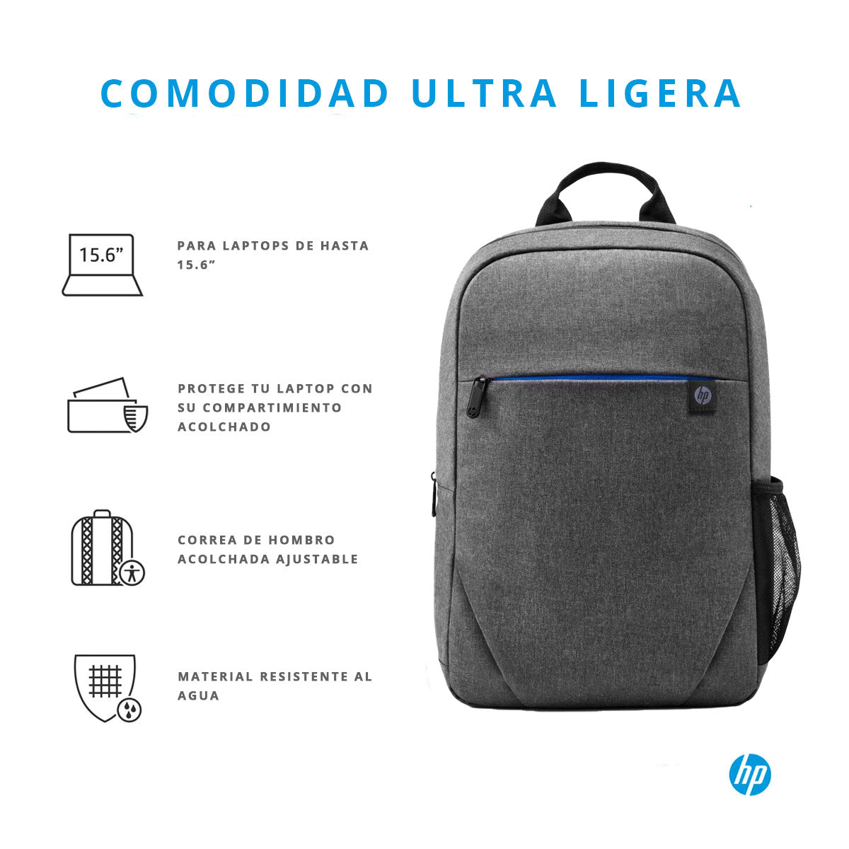 HP MOCHILA GRIS PARA LAPTOPS DE HASTA 15.6 - Farvisan - Mochilas - Default Title