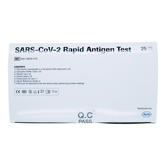 Prueba SARS-COV-2 Antigena Roche Caja con 25 pzas. - Farvisan - Caja